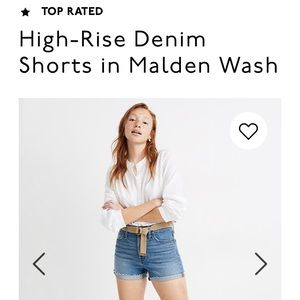Madewell High-Rise Denim Shorts